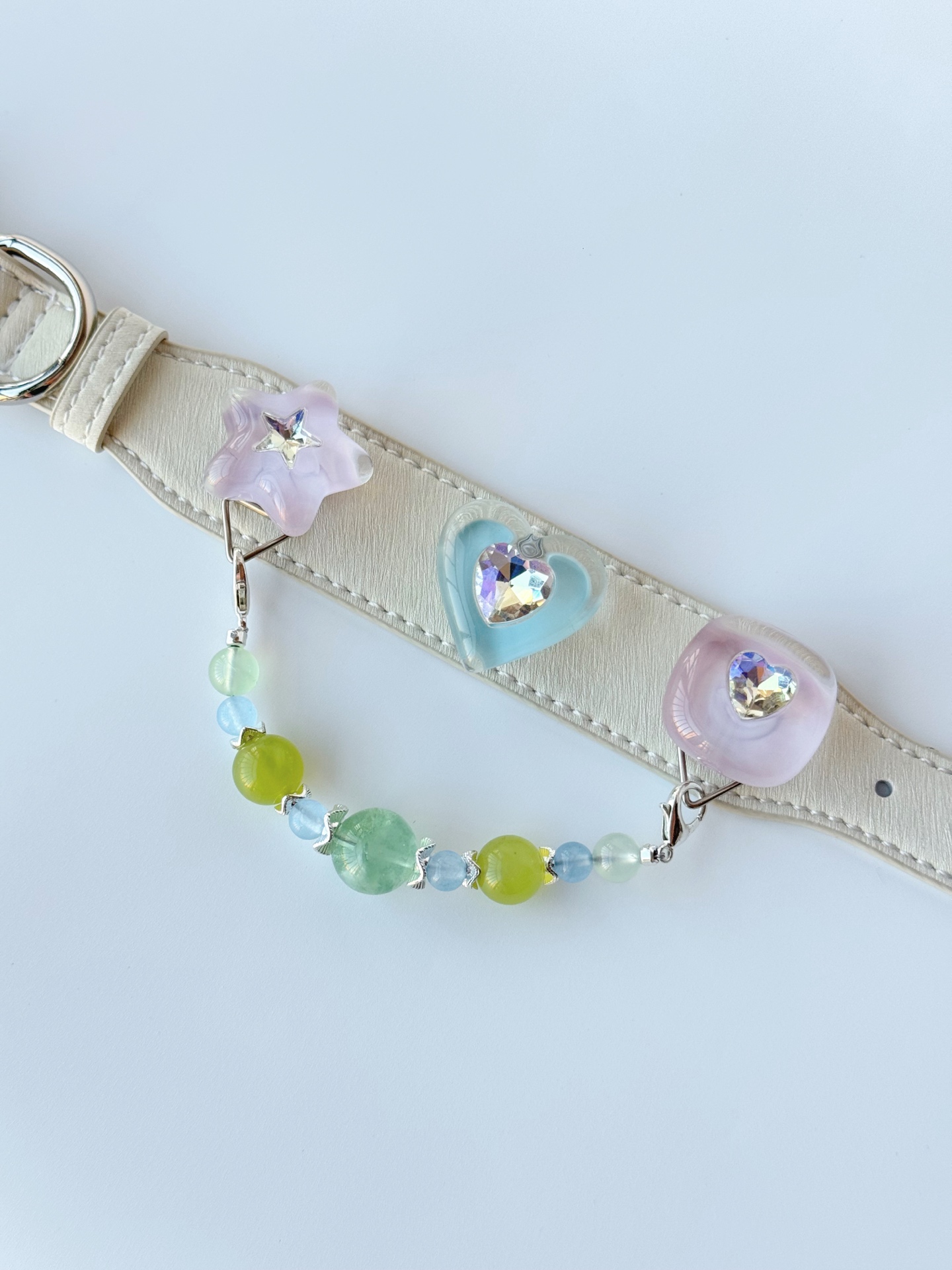 Fern Chalcedony Pet Collar