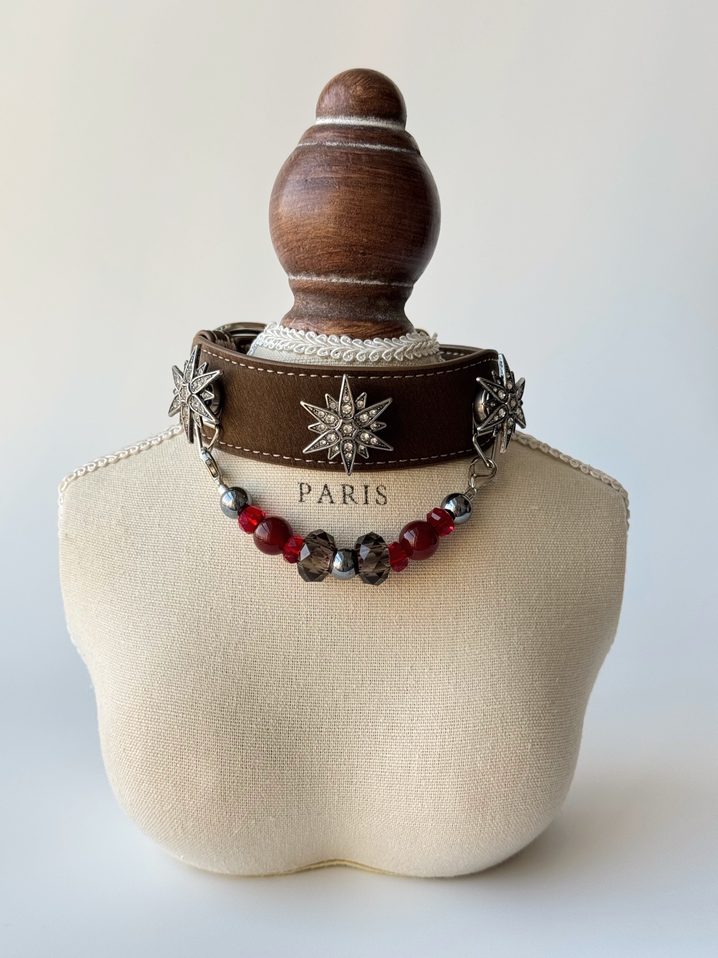 Crimson Cocoa Jewel Pet Collar · view 100258-05