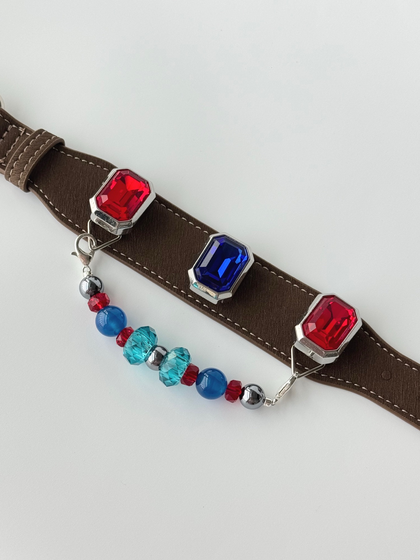 Blue Cherry Jewel Pet Collar