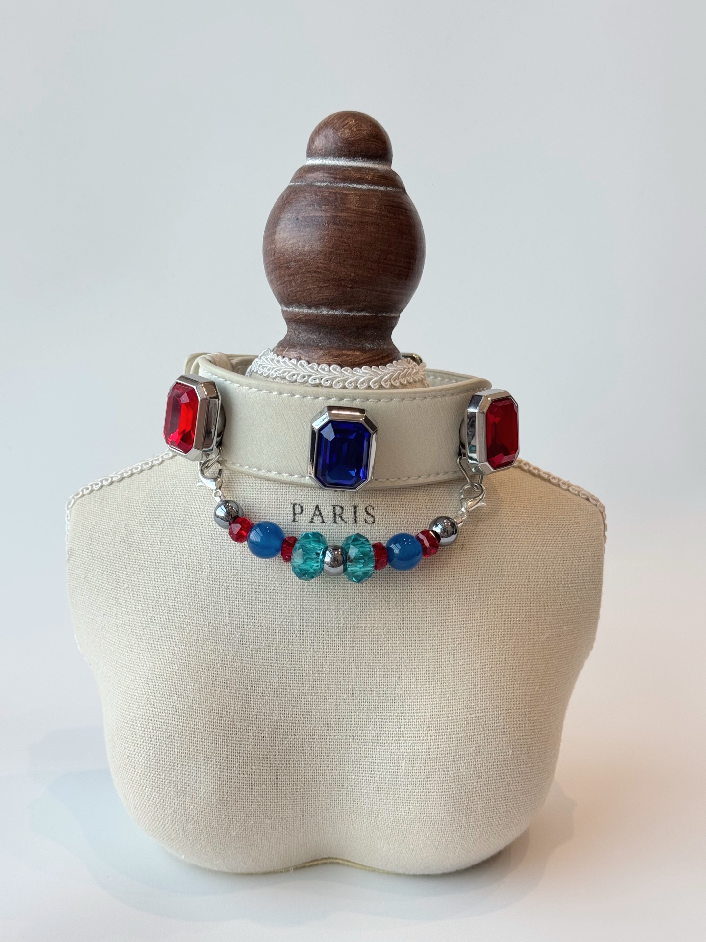 Blue Cherry Jewel Pet Collar · view 100274-06