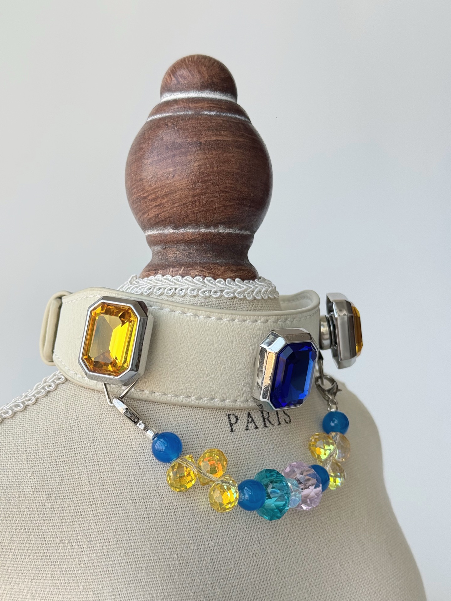 Blue Blush Jewel Pet Collar · view 100294-02