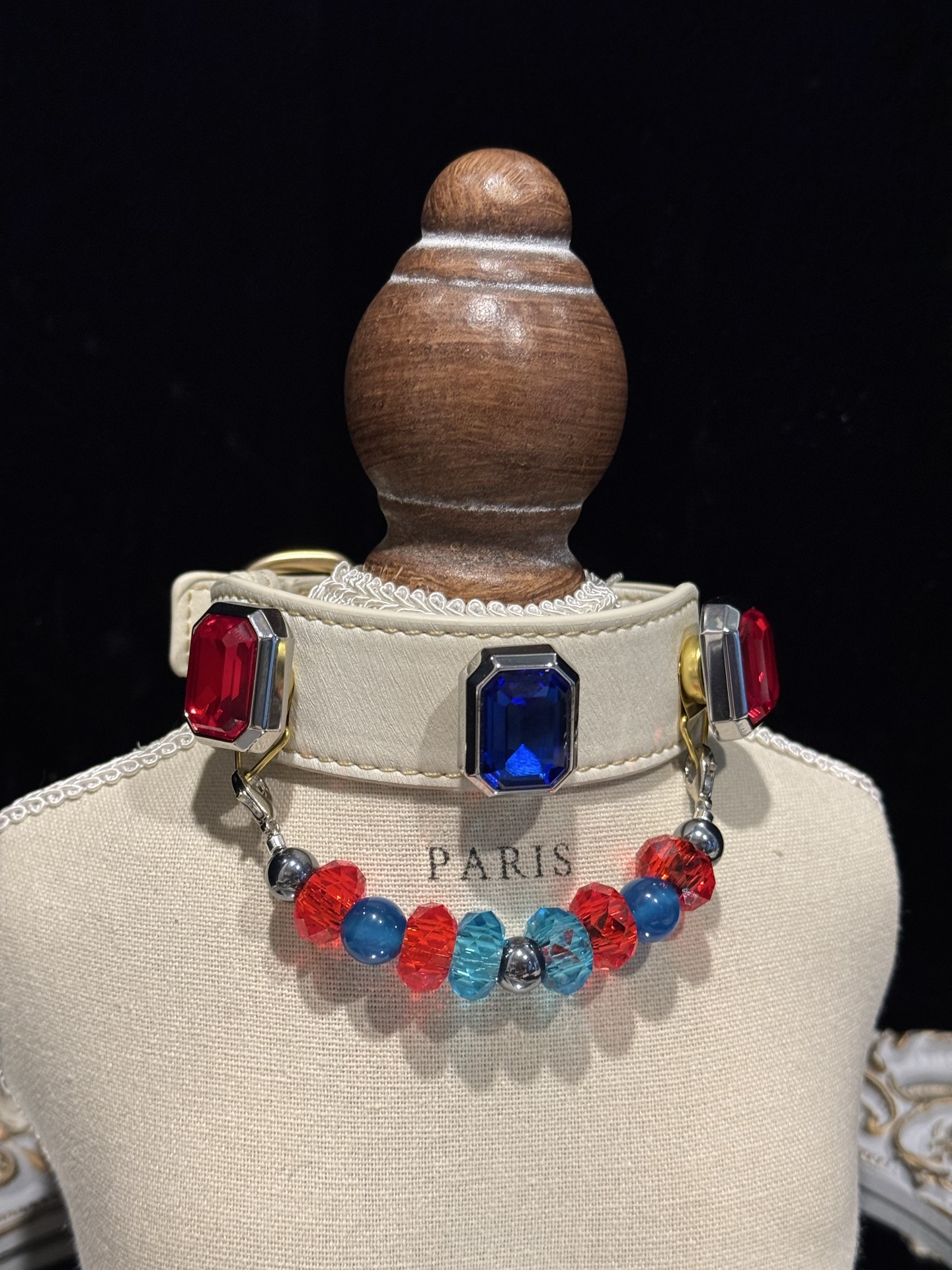 Royal Blue & Red Pet Collar · view 100315-02