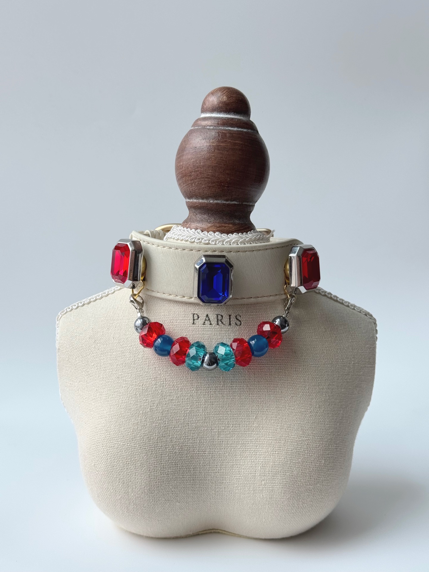 Royal Blue & Red Pet Collar
