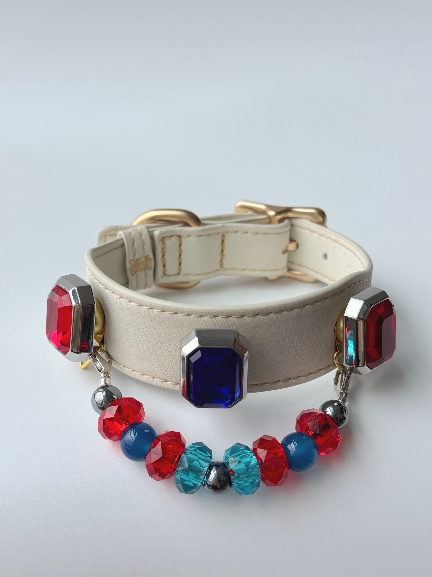 Royal Blue & Red Pet Collar · view 100318-03