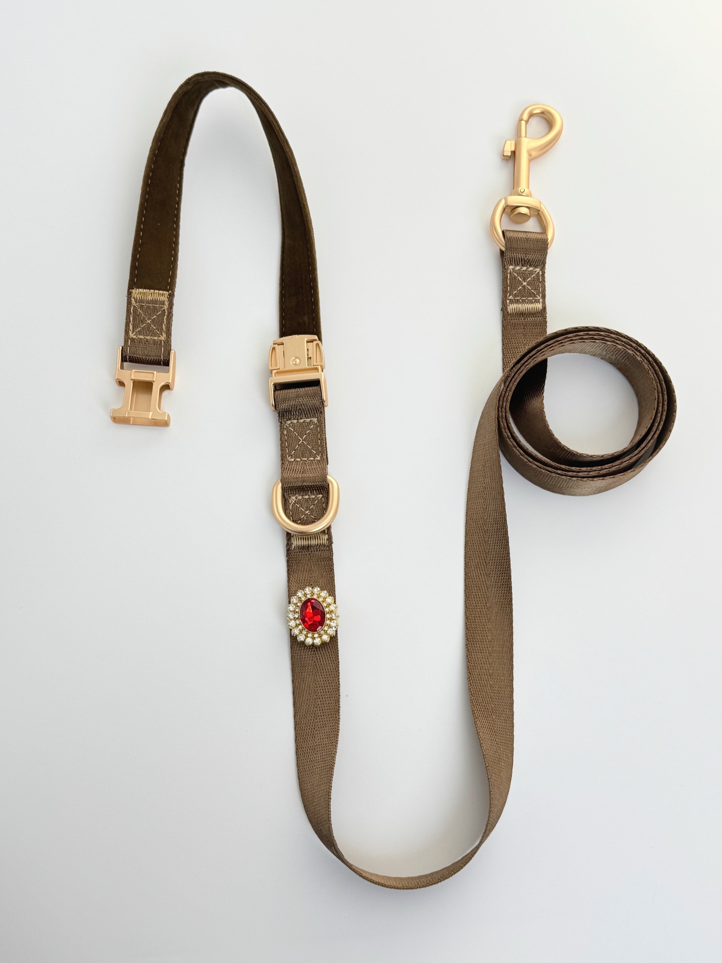 Cocoa Woven Leash