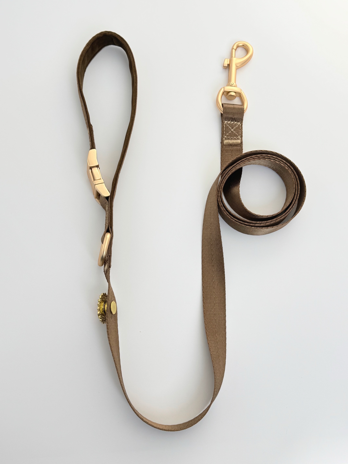 Cocoa Woven Leash · view 100354-06