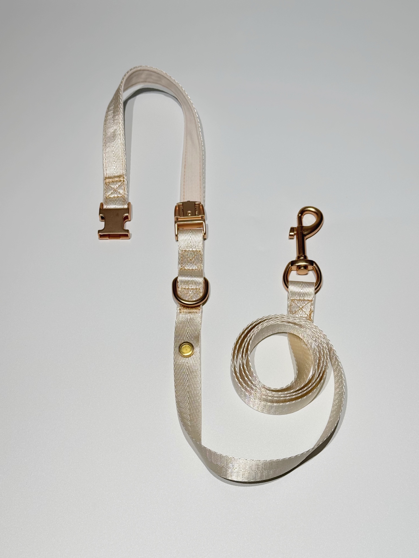 Ivory Woven Leash · view 100355-02