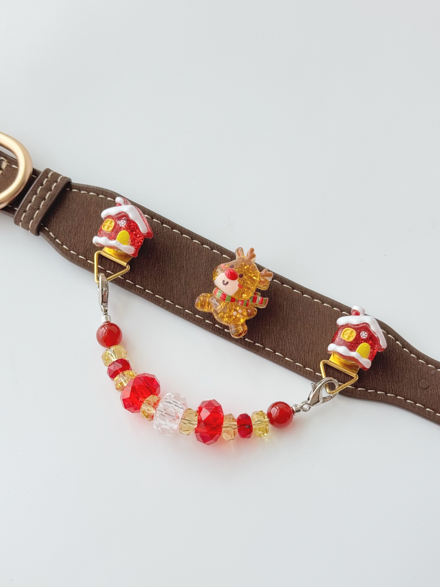 Christmas Cranberry Pet Collar · view 100370-04