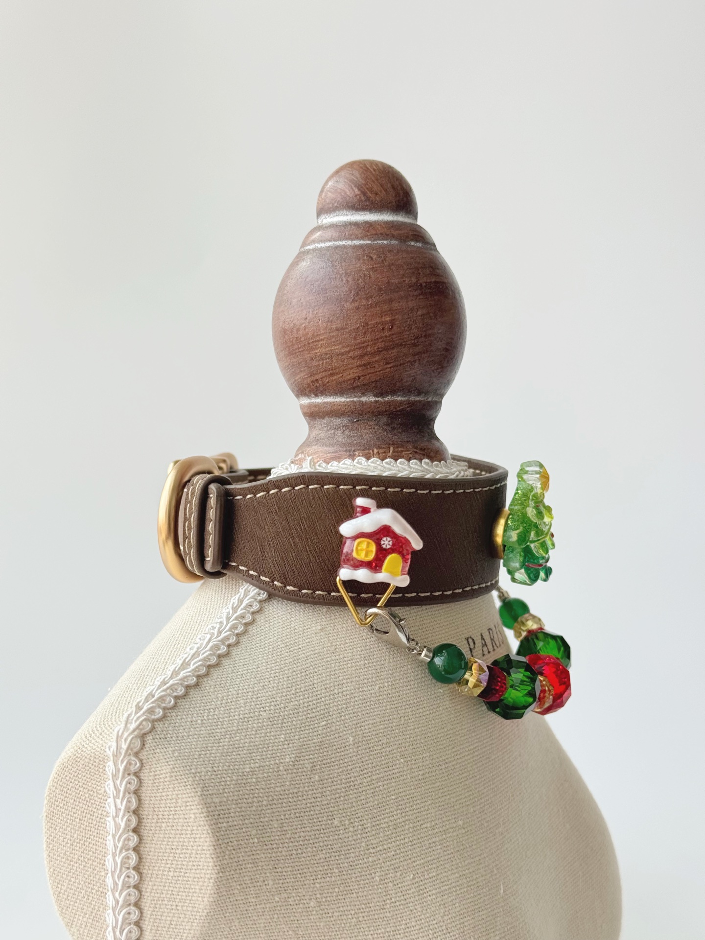 Christmas Holly Pet Collar · view 100371-02