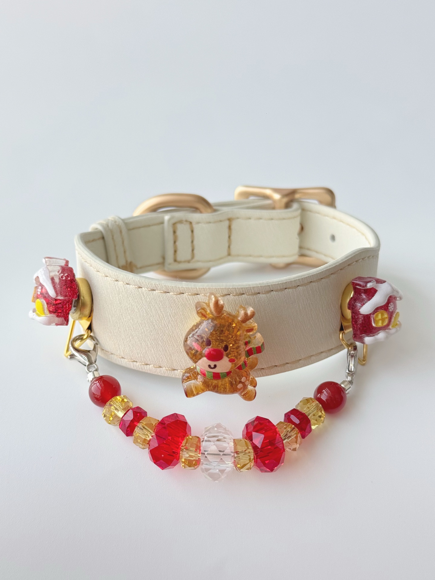 Christmas Cranberry Pet Collar · view 100372-03