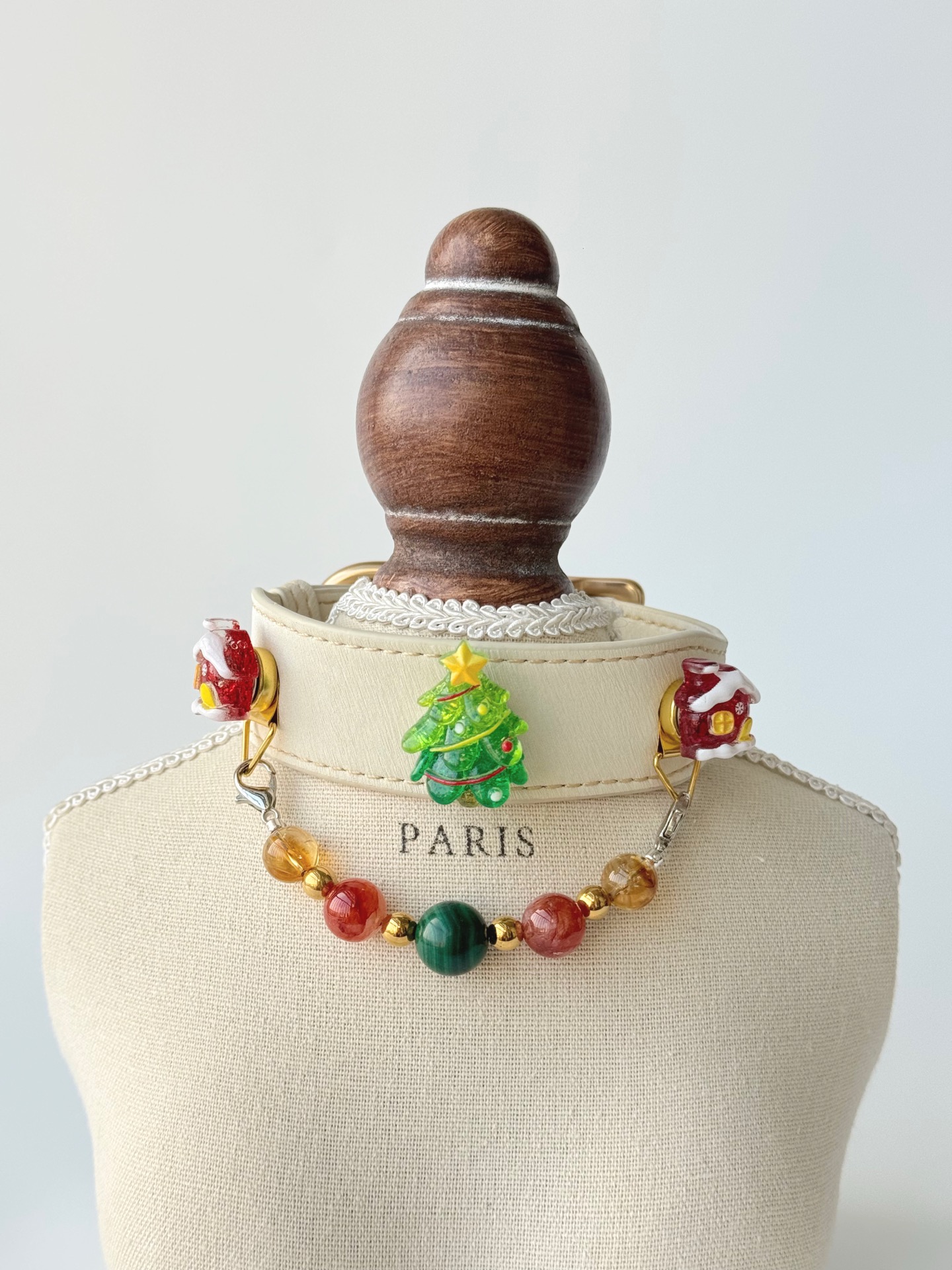 Christmas Malachite Pet Collar