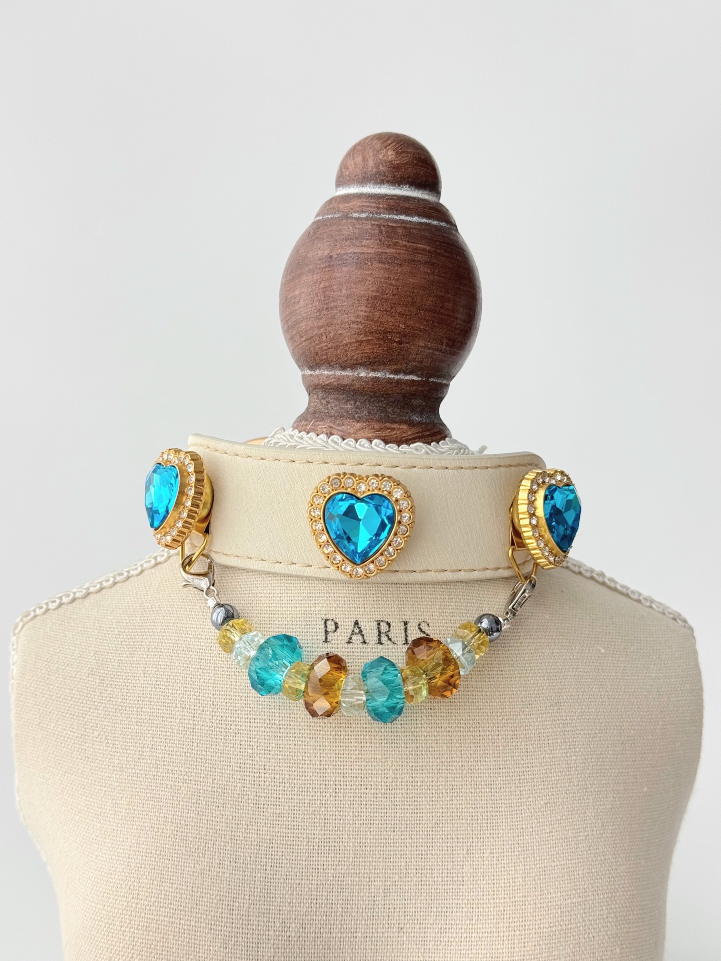 Ocean Heart Sunlit Pet Collar