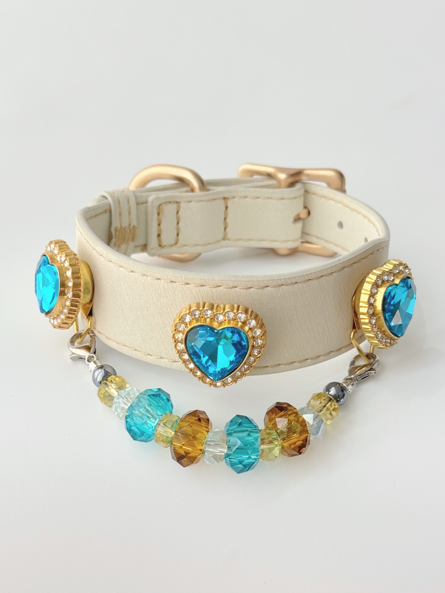Ocean Heart Sunlit Pet Collar · view 100380-03