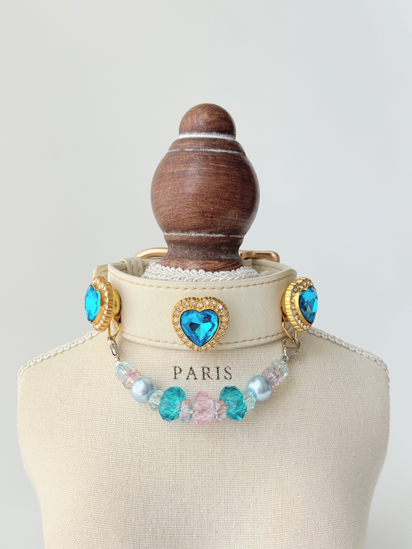 Ocean Heart Blush Pet Collar