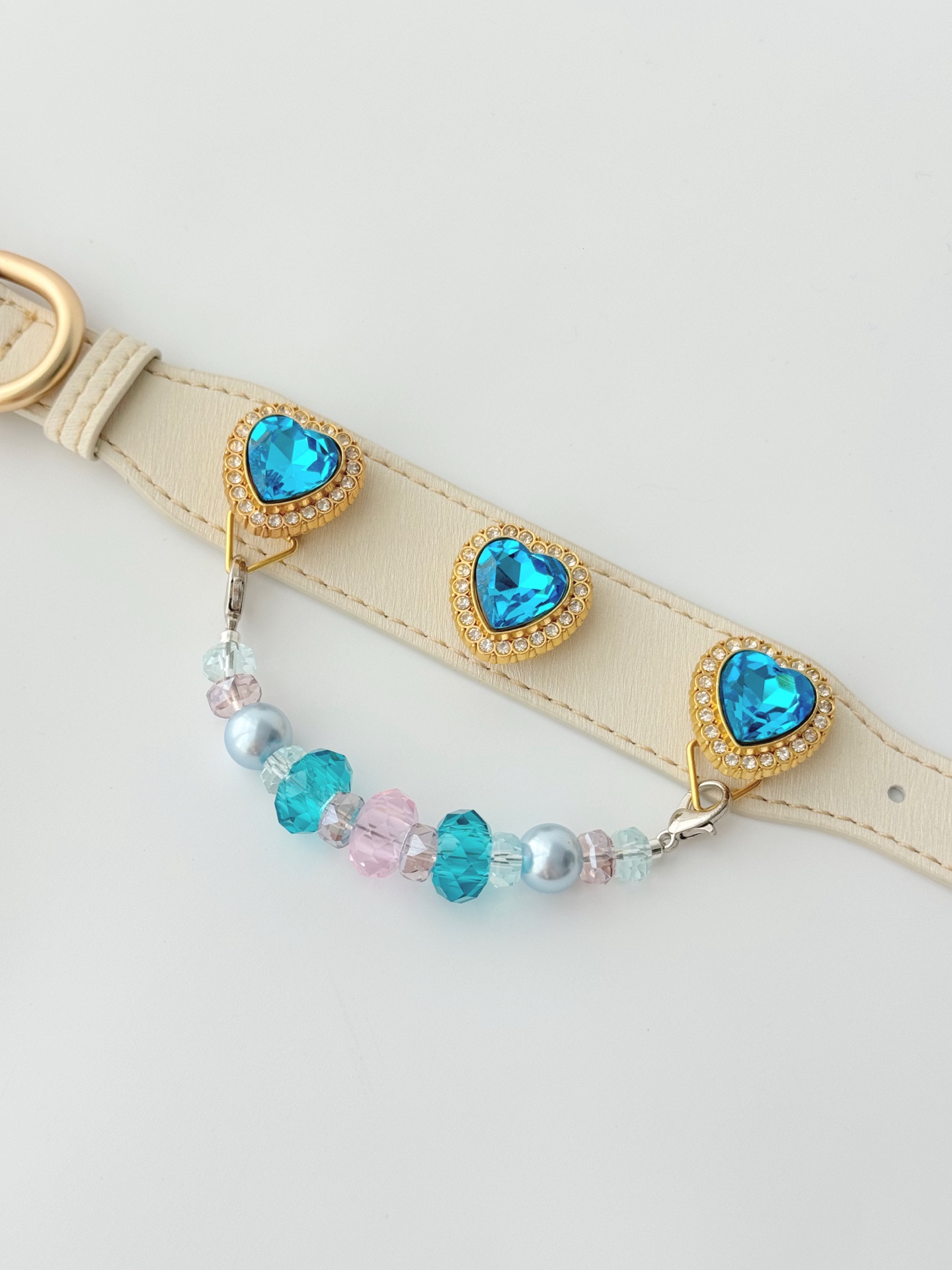Ocean Heart Blush Pet Collar · view 100384-05
