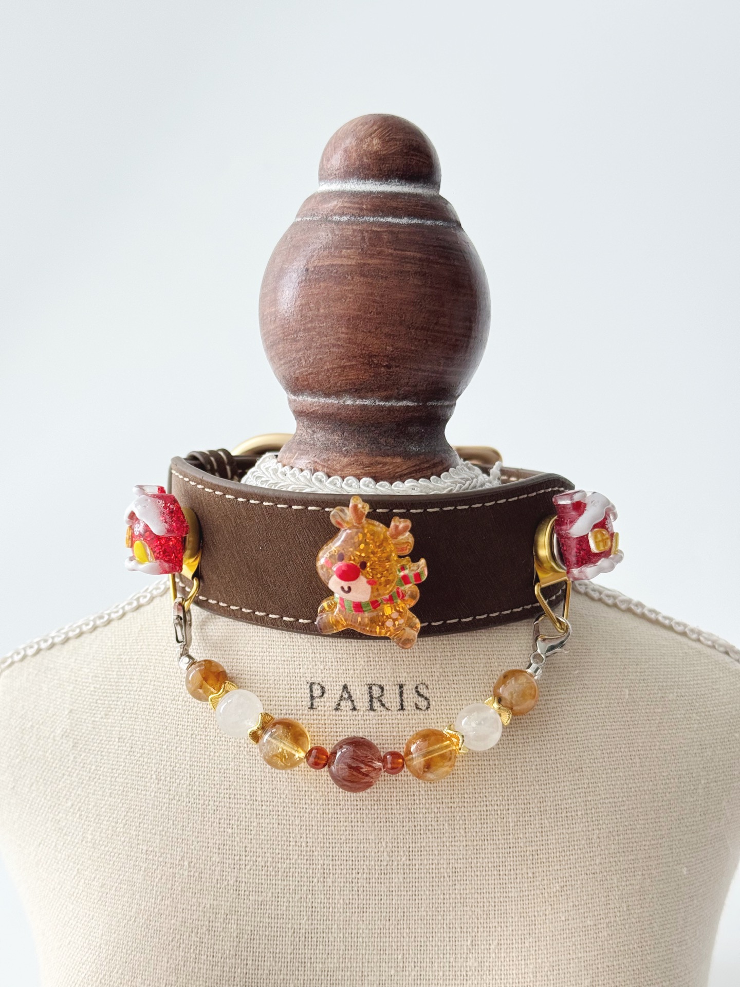 Christmas Golden Snow Pet Collar