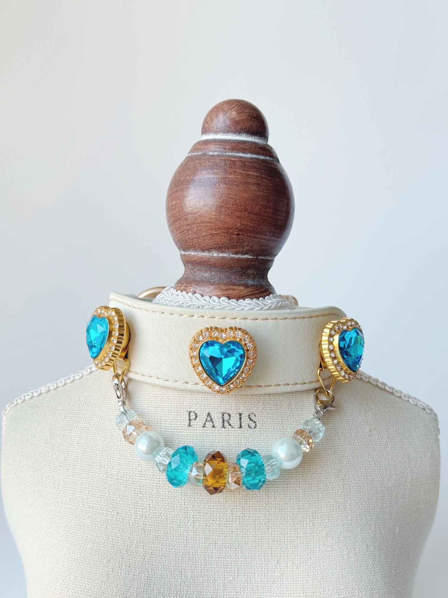 Ocean Heart Amber Pet Collar