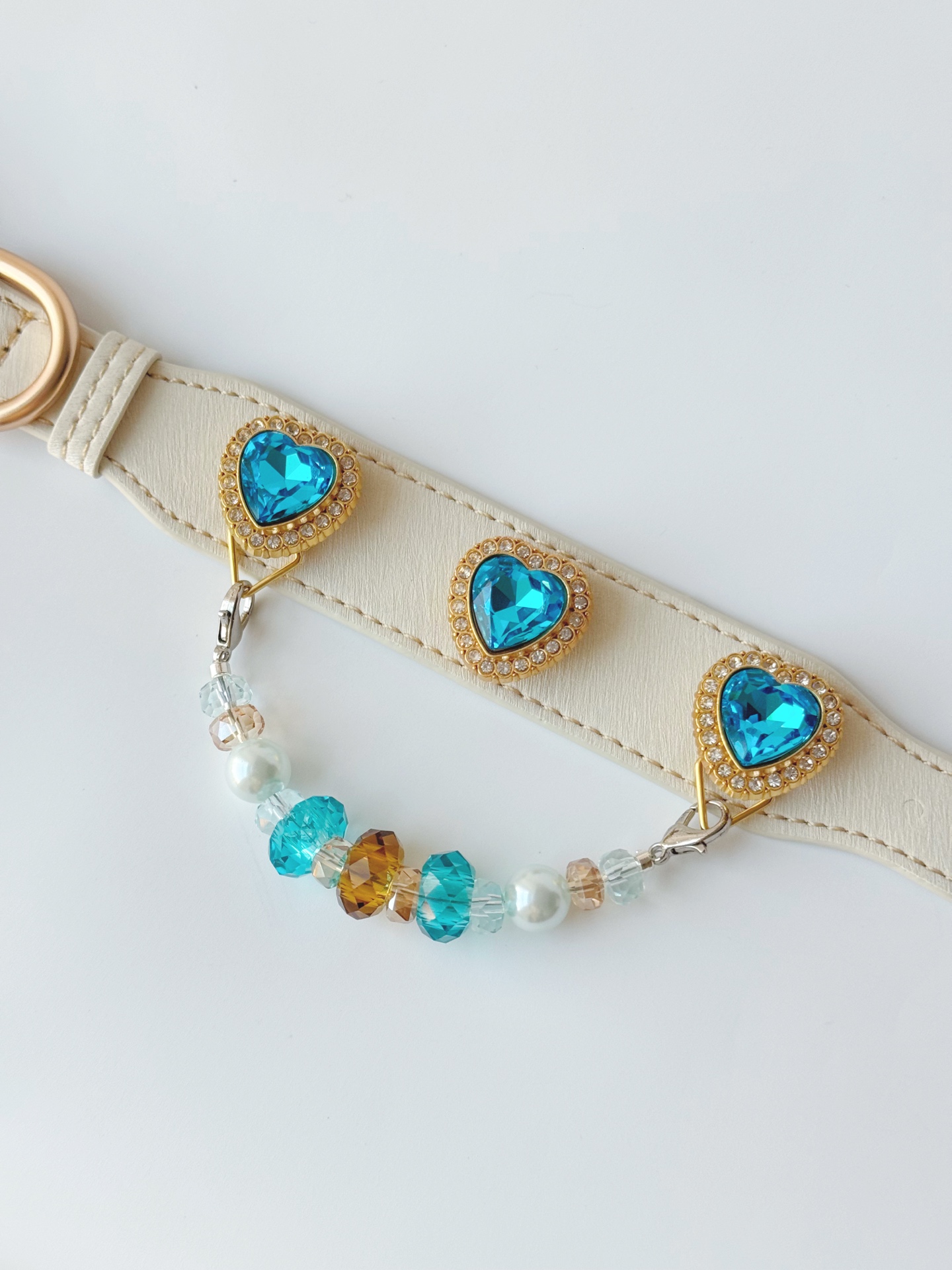 Ocean Heart Amber Pet Collar · view 100389-04